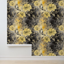 Flores radiantes: amarillo y negro