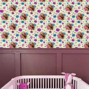 Papel Pintado Flores Red Panda Lotus Henna