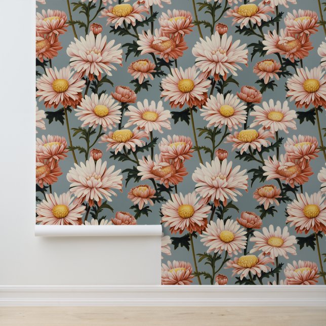 Papel Pintado Flores rosadas pasteles (Solicitud)