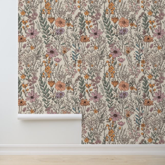 Papel Pintado Flores silvestres (Solicitud)