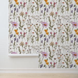 Papel Pintado Flores silvestres