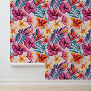 Papel Pintado Flores tropicales