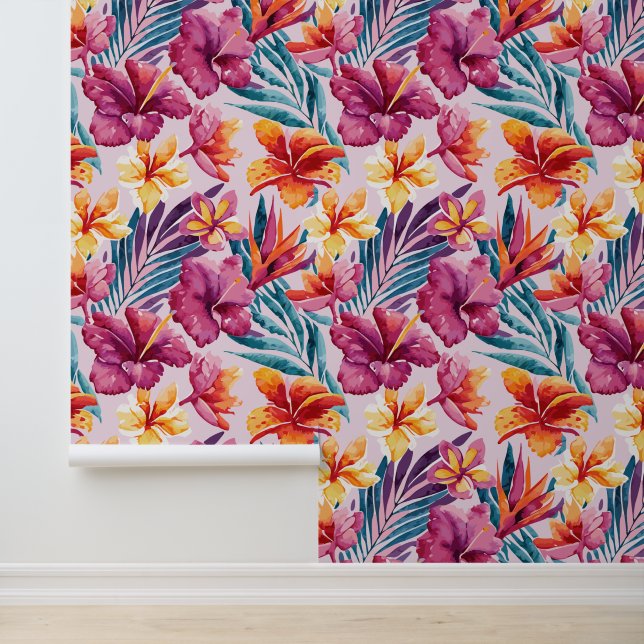 Papel Pintado Flores tropicales (Solicitud)