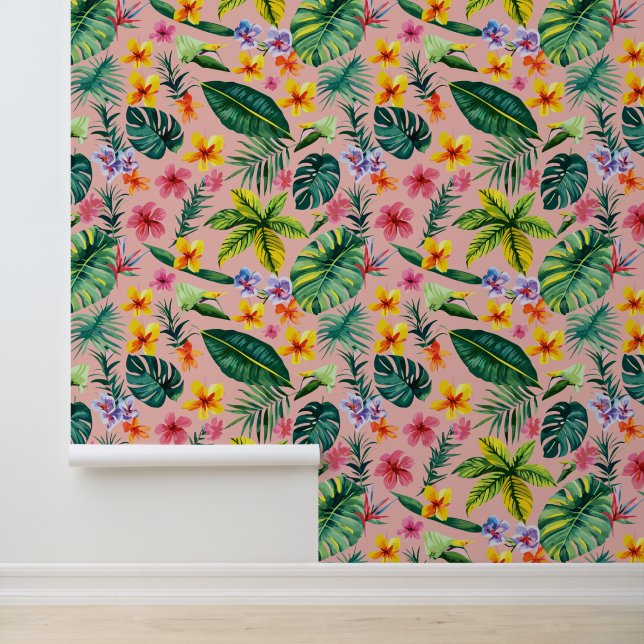 Papel Pintado Flores tropicales (Solicitud)