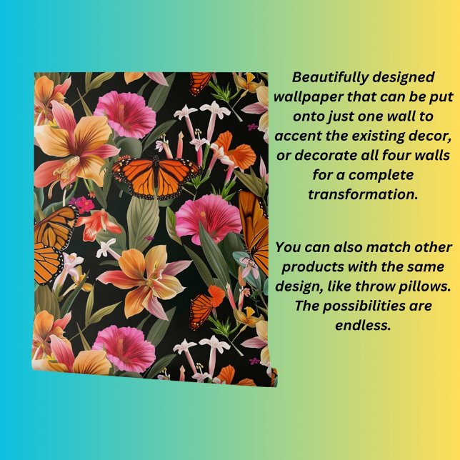 Papel Pintado Flores veraniegas e insectos (Subido por el creador)