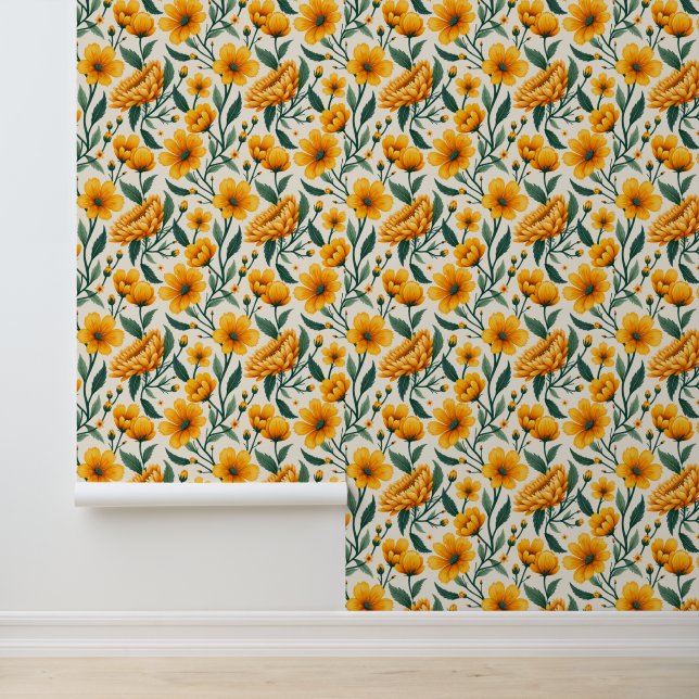Papel Pintado Flores y mariposas (Solicitud)