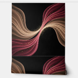 Papel Pintado Flujo Eterno de Amor — Arte Romántico Abstracto