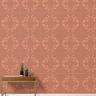 Papel Pintado Foliage Terracotta Pattern