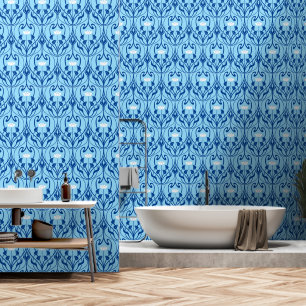 Papel Pintado Foliage y patrón floral de Art Nouveau