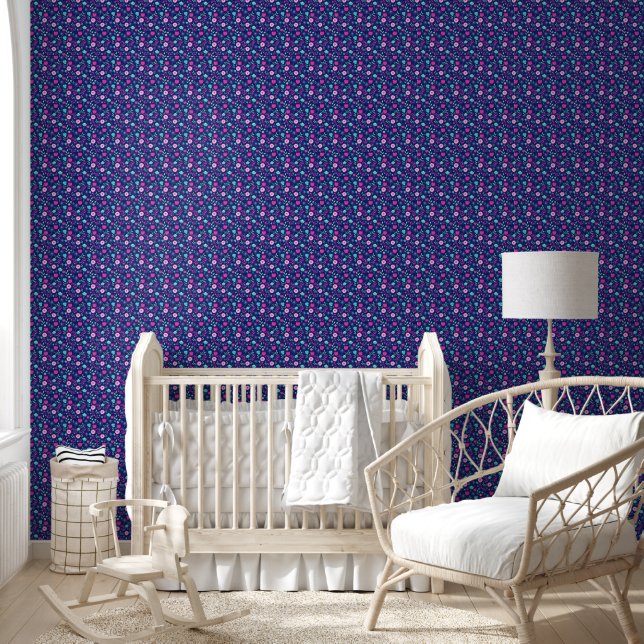 Papel Pintado Fondo con patrón floral lindo (Niños)