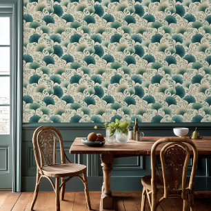 Papel Pintado Fondo de escritorio Art Nouveau Gingko Leaf