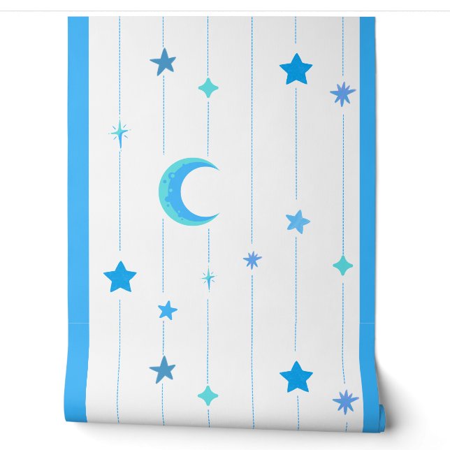 Papel Pintado Fondo de escritorio Blue Night Sky (Desenrollar)