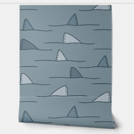 Papel Pintado Fondo de escritorio Blue Shark Fin Kids