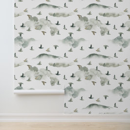 Papel Pintado Fondo de escritorio de acuarela de paisajes