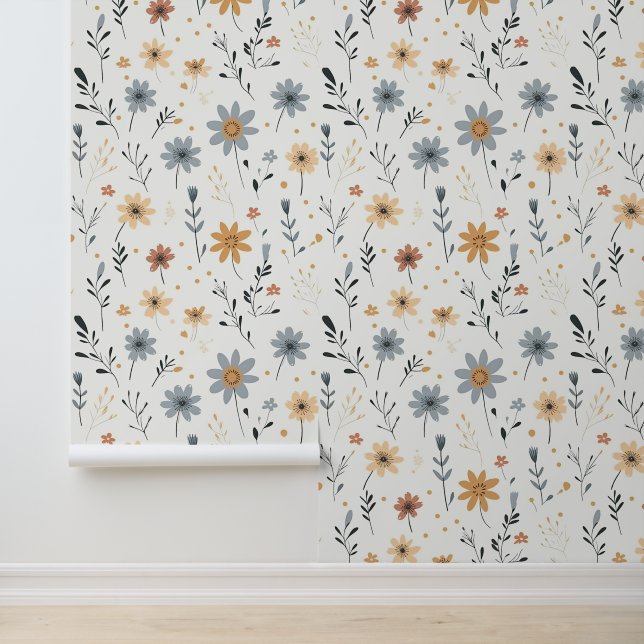 Papel Pintado Fondo de escritorio de Boho Wildflower ruso (Solicitud)