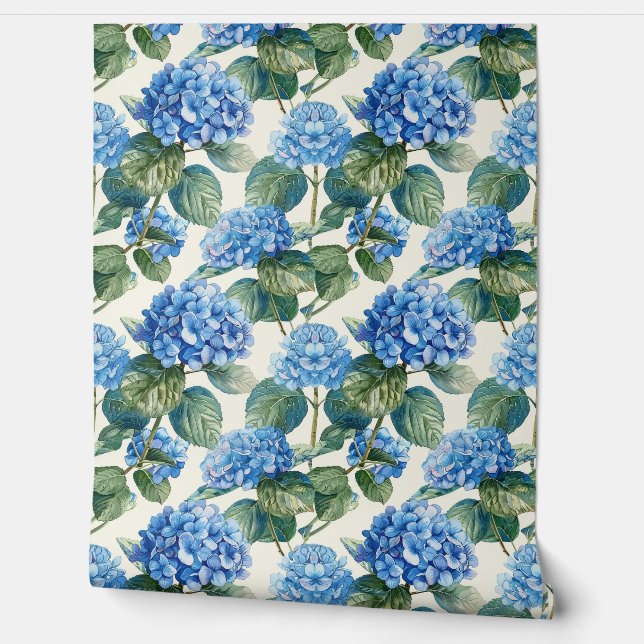 Papel Pintado Fondo de escritorio de Hydrangeas Azul (Desenrollar)
