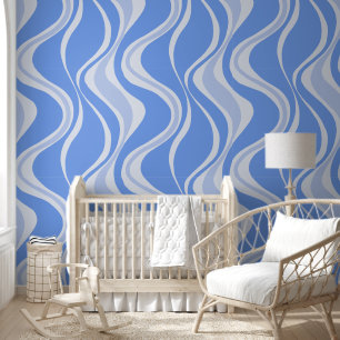 Papel Pintado Fondo de escritorio de las olas azules