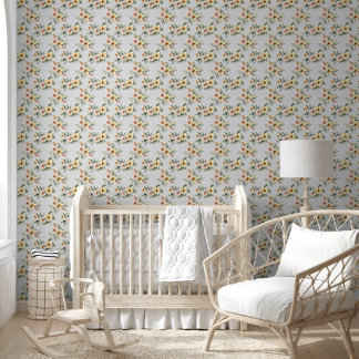 Papel Pintado Fondo de escritorio de patrón floral amarillo suav