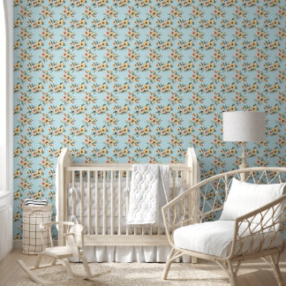 Papel Pintado Fondo de escritorio de patrón floral amarillo suav
