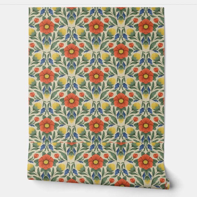 Papel Pintado Fondo de escritorio del Folk Art Garden (Desenrollar)