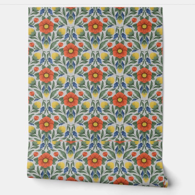 Papel Pintado Fondo de escritorio del Folk Art Garden (Desenrollar)