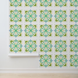 Papel Pintado Fondo de escritorio Green Harmony Mandala Boho