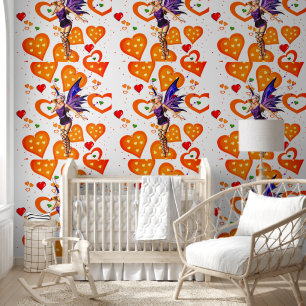 Papel Pintado Fondo de escritorio Naranja Hearts Fairy