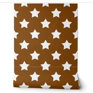 Papel Pintado Fondo de las Estrellas Blancas Marrones sin Marrón