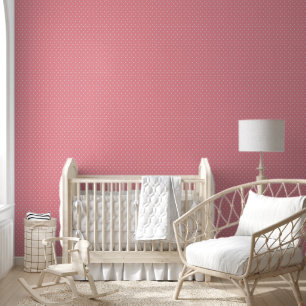 Papel Pintado Fondo de lunares rosados dulces