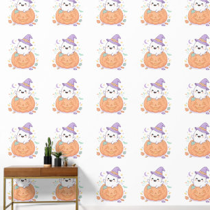 Papel Pintado Fondo de pantalla adorable de Halloween de fantasm