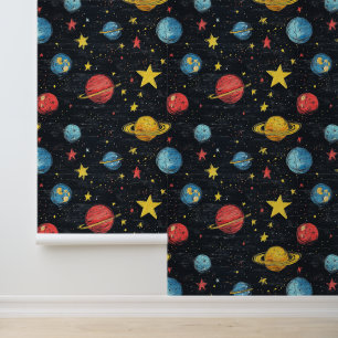 Papel Pintado Fondo de pantalla de exploración espacial con esté