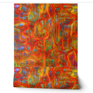 Papel Pintado Fondo de pantalla de pintura psicodélica abstracta