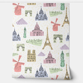 Papel Pintado Fondo de pantalla del Mapa de Francia de París