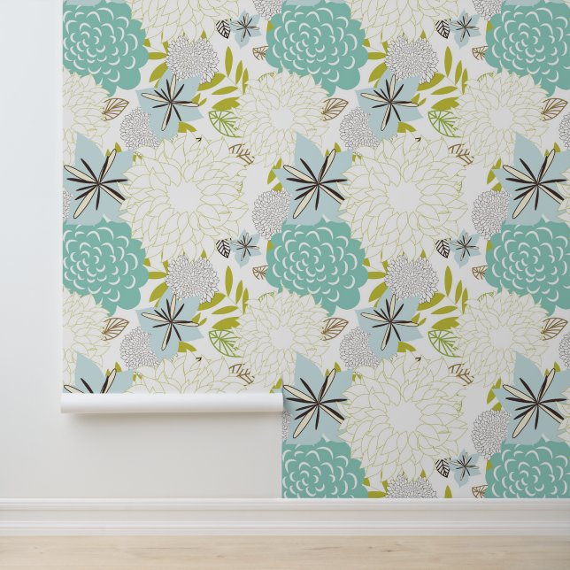 Papel Pintado Fondo floral (Solicitud)