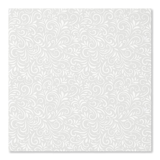 Papel Pintado Fondo floral abstracto monocromo (Anverso)