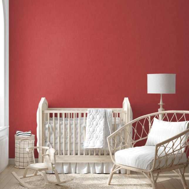 Papel Pintado Fondo rojo texturizado visual calmado y simple (Niños)