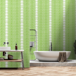 Papel Pintado fondo verde y blanco con puntos pequeños