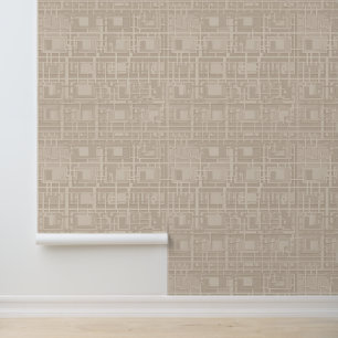 Papel Pintado Forma geométrica de la textura de detalle cuadrada