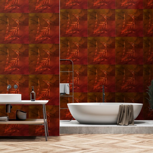 Papel Pintado Fósil Jurásico (Baño)