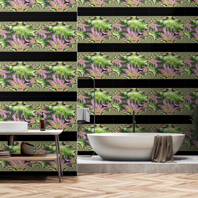 Papel Pintado Fractal de paisajes de bog (Baño)