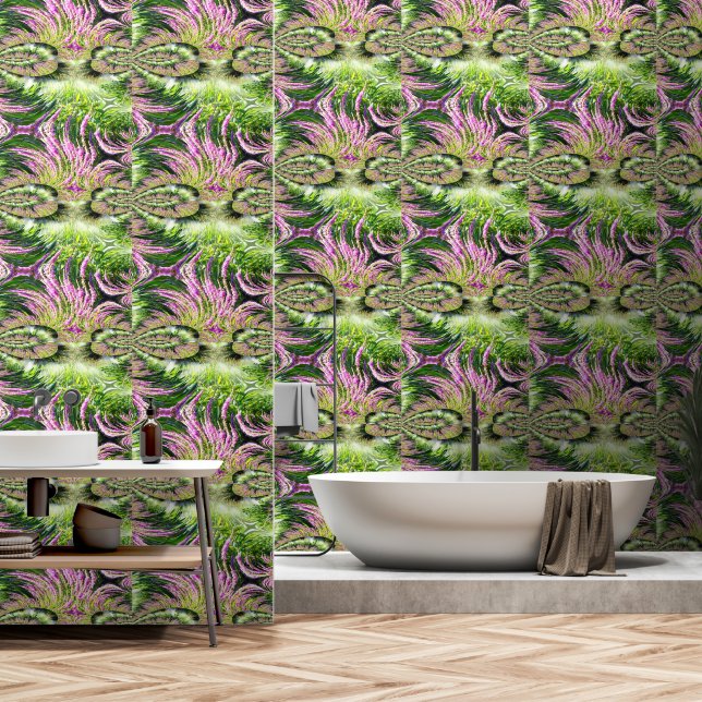 Papel Pintado Fractal de paisajes de bog (Baño)