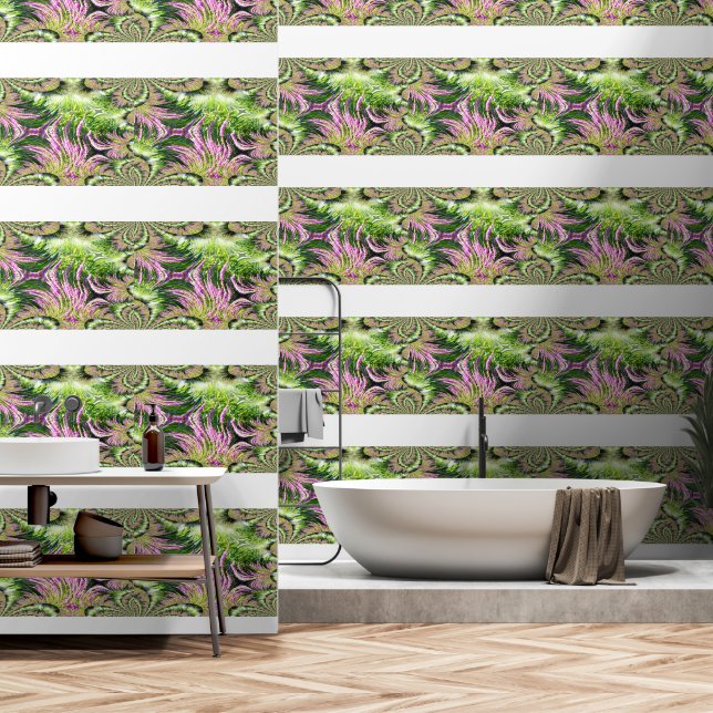 Papel Pintado Fractal de paisajes de bog (Baño)