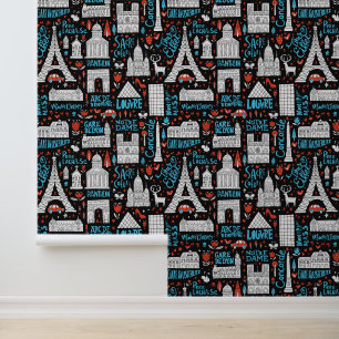 Papel Pintado Francia   Patrón de símbolos