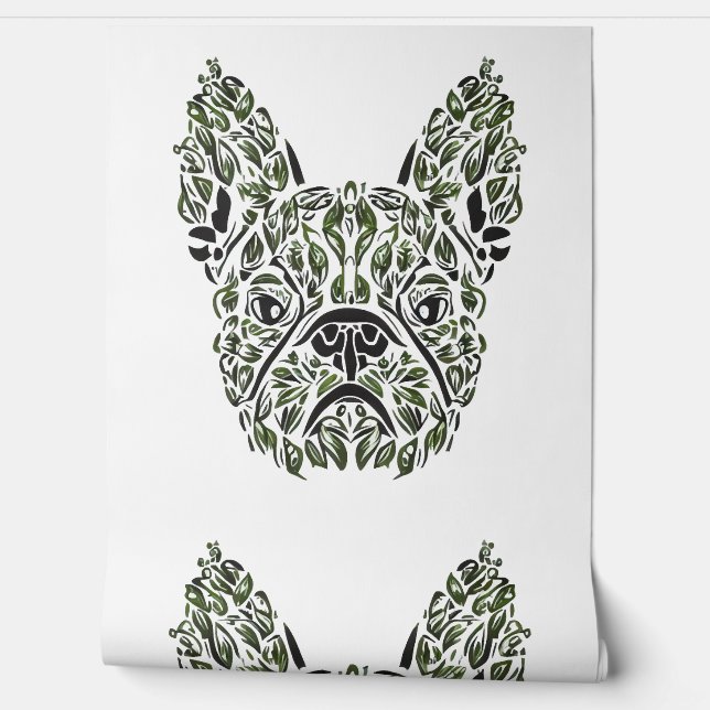 Papel Pintado Frenchie Puppy Art (Desenrollar)
