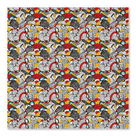 Papel Pintado Frenzy Psicodélico Floral: un patrón vibrante