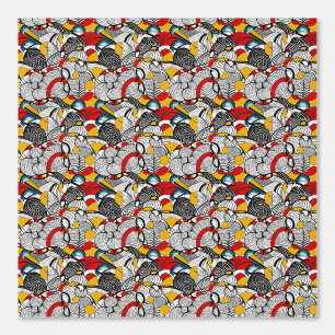 Papel Pintado Frenzy Psicodélico Floral: un patrón vibrante