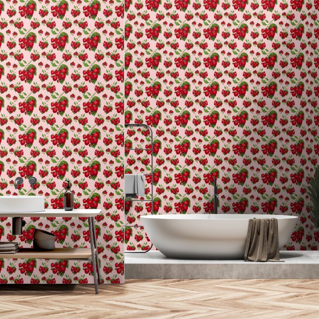Papel Pintado Fresas (Baño)