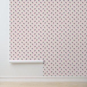 Papel Pintado fresas rosadas