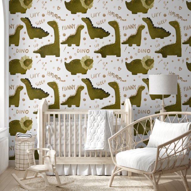 Papel Pintado Friendly Dinosaur Adventure  (Niños)