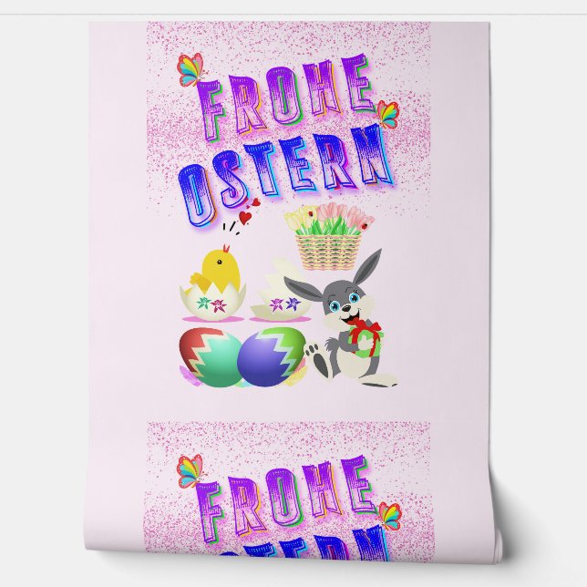 Papel Pintado Frohe Ostern (Desenrollar)